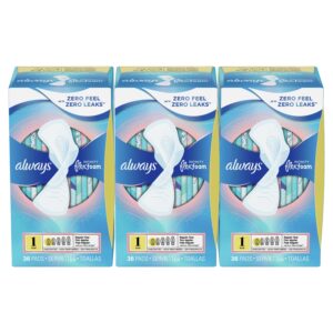 Always Infinity Feminine Pads, Size 1 Regular, with Wings, Unscented, 18 ct - Image 37