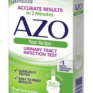 AZO Urinary Tract Infection (UTI) At-Home Test Strips, Clinically Tested, Clean Grip Handle, 3 Count - Image 10