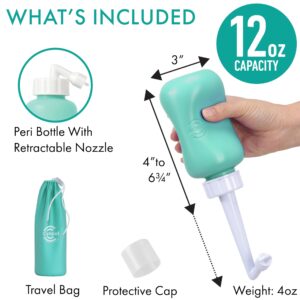 Peri Bottle - Postpartum and Perineal Care - Portable Travel Bidet Sprayer for Women or Men- Tortoise - Image 5