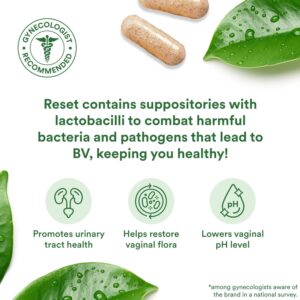 Good Clean Love® Reset Vaginal Homeopathic Suppositories, BV Symptom Relief & pH Balance Support, 10 Count - Image 4