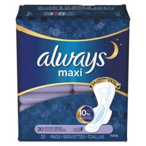 Always Maxi Overnight Pads with Wings, Size 5, Extra Heavy Overnight, Unscented, 20 Count - Image 10