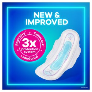 Always Ultra Thin Pads Size 2 Long Absorbency Scented with Wings, 40 Count - Image 4