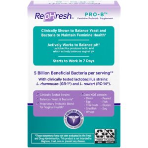RepHresh Pro-B Probiotic Supplement for Women, 30 Oral Capsules Pack of 2 - Image 4
