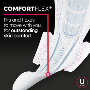 U by Kotex AllNighter Extra Heavy Overnight Pads with Wings, Ultra Thin, 60 Count (3 packs of 20) - Image 4