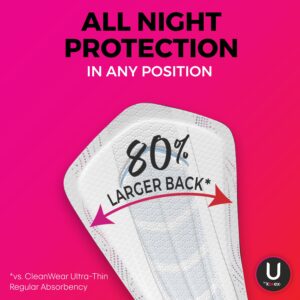 U by Kotex AllNighter Extra Heavy Overnight Pads with Wings, Ultra Thin, 60 Count (3 packs of 20) - Image 7