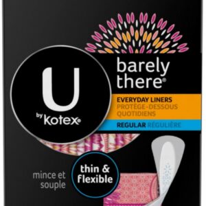 U by Kotex Barely There Everyday Liners, Regular, 50 Ct, 2 Pack - Image 4