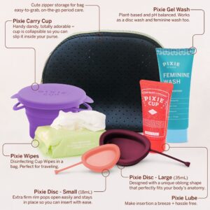 Pixie Menstrual Disc Kit - No Metals or Toxins - 100% Medical-Grade Silicone - Best Period Disc Starter Kit - Removes Like a Tampon - Proven to Become A Successful Menstrual Disc User - Image 4