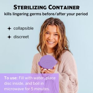 Pixie Menstrual Disc Kit - No Metals or Toxins - 100% Medical-Grade Silicone - Best Period Disc Starter Kit - Removes Like a Tampon - Proven to Become A Successful Menstrual Disc User - Image 8