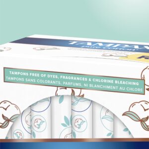Tampax Pure Cotton Tampons, Unscented, Regular/Super Absorbency, 22 Ct - Image 9