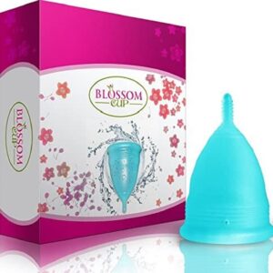 Blossom Menstrual Cup with Wash (Large, Sporty Blue) - Image 4