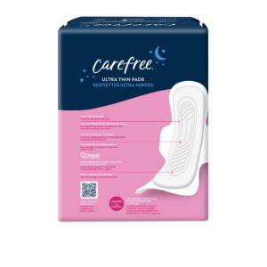 Carefree Ultra Thin Pads, Overnight with Wings, 40 CT - Image 8