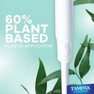 Tampax Pure Cotton Tampons, Unscented, Super Absorbency, 24 Ct - Image 6