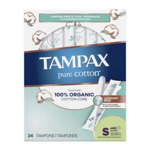 Tampax Pure Cotton Tampons, Unscented, Super Absorbency, 24 Ct - Image 8