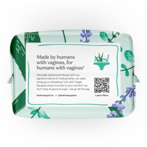 Honey Pot 100% Organic Cotton Cover Cooling Herbal Infusion Heavy Flow Daytime Pads, 16 Count&nbsp - Image 12