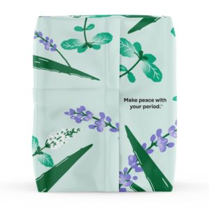 Honey Pot 100% Organic Cotton Cover Cooling Herbal Infusion Heavy Flow Daytime Pads, 16 Count&nbsp - Image 13