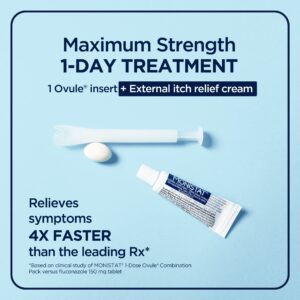 Monistat 1 Day Yeast Infection Treatment, Miconazole Ovule Insert & External Anti-Itch Cream - Image 4