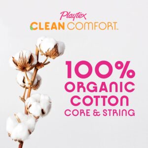 Playtex Clean Comfort Unscented Tampons, Multipack Regular & Super Absorbency, 28 Ct Total - Image 3