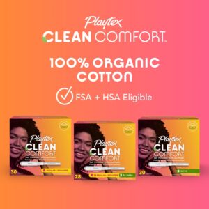 Playtex Clean Comfort Unscented Tampons, Multipack Regular & Super Absorbency, 28 Ct Total - Image 7