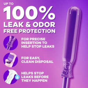 Tampax Radiant Tampons with LeakGuard Braid, Super Plus Absorbency, 28 Count - Image 3