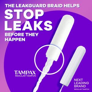 Tampax Radiant Tampons with LeakGuard Braid, Super Plus Absorbency, 28 Count - Image 4