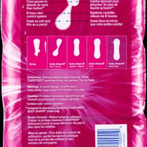 Carefree Body Shape Extra Long Unscented Pantiliners, 93ct - Image 5