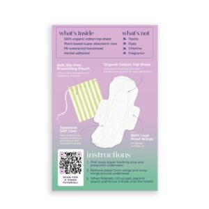 Pinkie Teen Pads, Organic Cotton, Small (18 Count) - Image 3