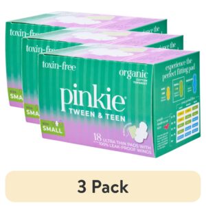 Pinkie Teen Pads, Organic Cotton, Small (18 Count) - Image 8
