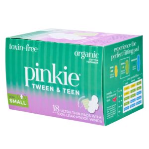 Pinkie Teen Pads, Organic Cotton, Small (18 Count) - Image 9
