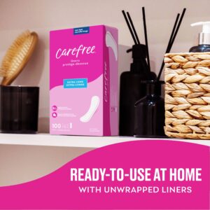 Carefree Regular Panty Liners, Long, Flat, Unscented, 8 Hour Odor Control, 92 Ct - Image 7
