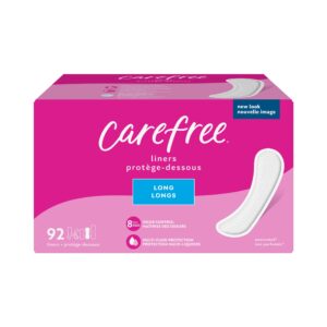 Carefree Regular Panty Liners, Long, Flat, Unscented, 8 Hour Odor Control, 92 Ct - Image 8