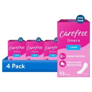 Carefree Regular Panty Liners, Long, Flat, Unscented, 8 Hour Odor Control, 92 Ct - Image 10