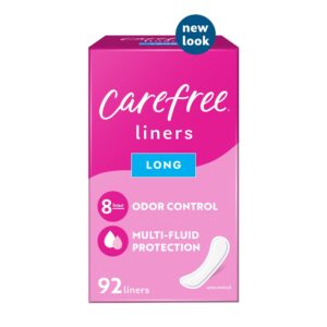 Carefree Regular Panty Liners, Long, Flat, Unscented, 8 Hour Odor Control, 92 Ct - Image 11