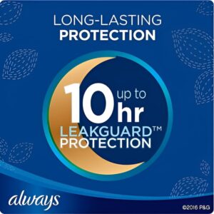 Always Maxi Extra Heavy Overnight Pads, Unscented, 54 Ct - Image 6