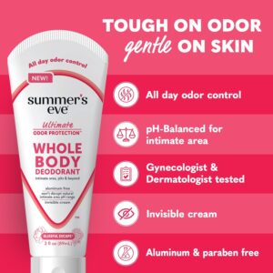 Summer's Eve, Whole Body Deodorant for Women, Ultimate Odor Control, Blissful Escape, 3 Fl Oz - Image 4