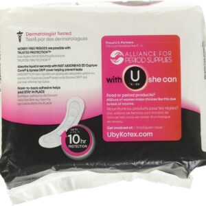 U by Kotex Pads, Long, 20 Ct, 3 Pack - Image 3