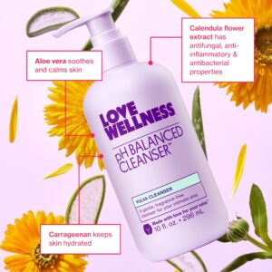 Love Wellness pH Balanced Cleanser Feminine Wash, Balances Vaginal Health & pH Level, Fragrance, Sulfate & Paraben Free, 5 oz - Image 6