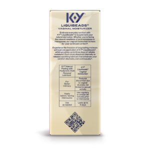 K-Y Liquibeads, Silicone Base Lube For Sexual Wellness, Menopause Comfort, Vaginal Moisturizer, 6 Ovules and Applicators - Image 12