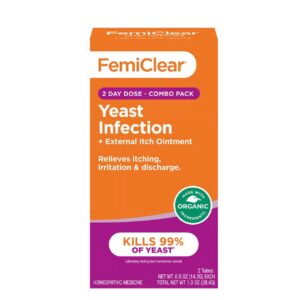 FemiClear Natural & Organic 2-Day Yeast Infection Ointment, Includes External Itch Ointment, 2 Tubes, 2 Applicators - Image 9