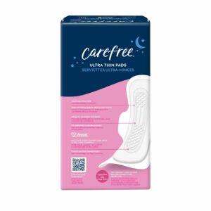 Carefree Ultra Thin Overnight Pads with Wings, 28 Count - Image 9