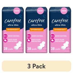 Carefree Ultra Thin Overnight Pads with Wings, 28 Count - Image 10