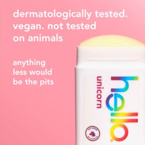 hello Unicorn Aluminum Free Deodorant for Women and Men with Shea Butter, 24-Hour Freshness, Baking Soda Free Deodorant, Dermatologically Tested, 2.6 oz Stick - Image 6