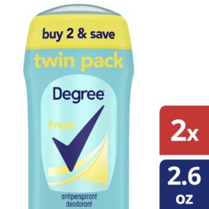 Degree Long Lasting Antiperspirant Deodorant Stick Twin Pack, Fresh, 2.6 oz - Image 9