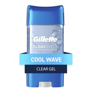 Gillette Clear Gel Antiperspirant and Deodorant for Men Cool Wave Scent 3.8 oz 3 Pack - Image 13