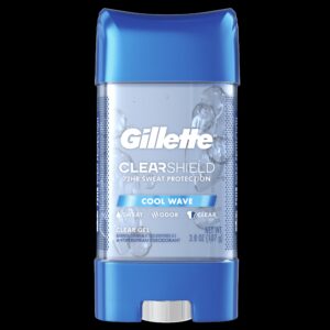 Gillette Clear Gel Antiperspirant and Deodorant for Men Cool Wave Scent 3.8 oz 3 Pack - Image 15
