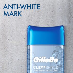 Gillette Clear Gel Antiperspirant and Deodorant for Men Cool Wave Scent 3.8 oz 3 Pack - Image 17