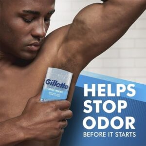 Gillette Clear Gel Antiperspirant and Deodorant for Men Cool Wave Scent 3.8 oz 3 Pack - Image 25