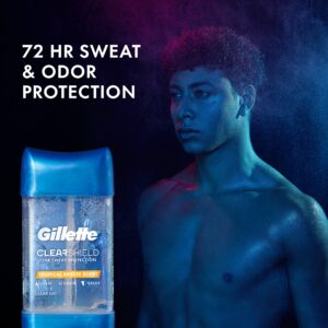 Gillette Clear Gel Antiperspirant and Deodorant for Men Tropical Breeze Scent 3.8 oz - Image 4