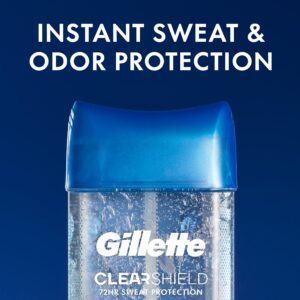 Gillette Clear Gel Antiperspirant and Deodorant for Men Tropical Breeze Scent 3.8 oz - Image 6
