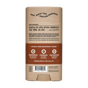 Dr. Squatch Wood Barrel Bourbon Natural Deodorant for Men, 2.65 oz - Image 6