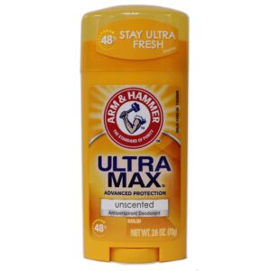 ARM & HAMMER ULTRAMAX Anti-Perspirant Deodorant Solid Unscented 2.60 oz (Pack of 6) - Image 3